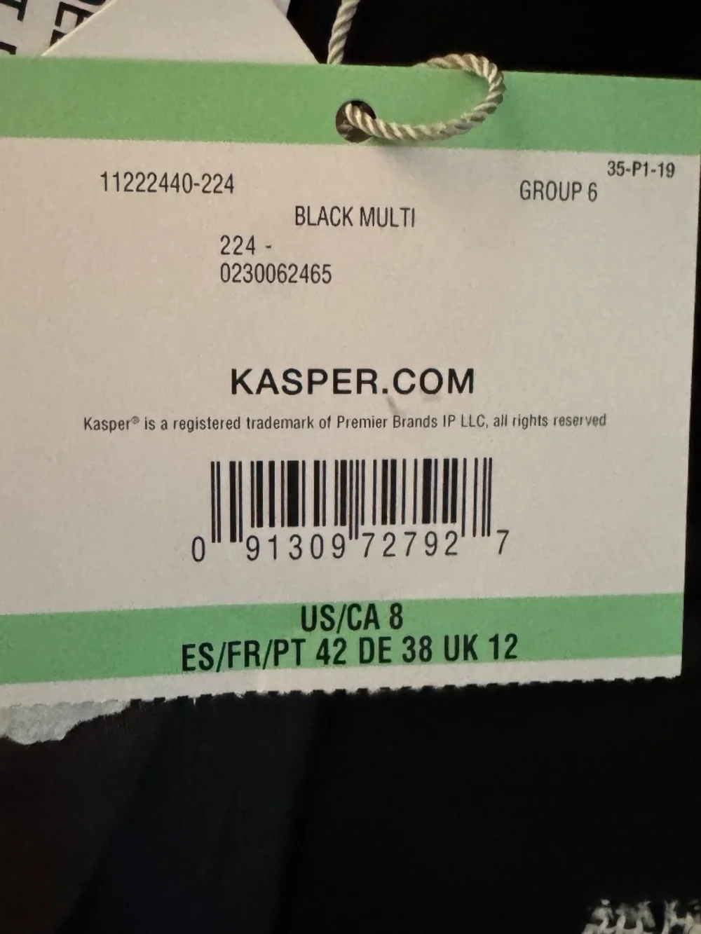 NWT (8) KASPER Contrast Trim Tweed Jacket - Picture 5 of 8